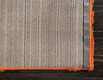 Unique Loom Solid Shag Collection Area Rug (2' 2" x 3' 1" Rectangle, Tiger Orange)