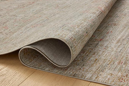 Loloi Chris Loves Julia Ida Collection IDA-05 Spa/Sunrise 5'-3" x 7'-6", .19" Pile Height, Area Rug