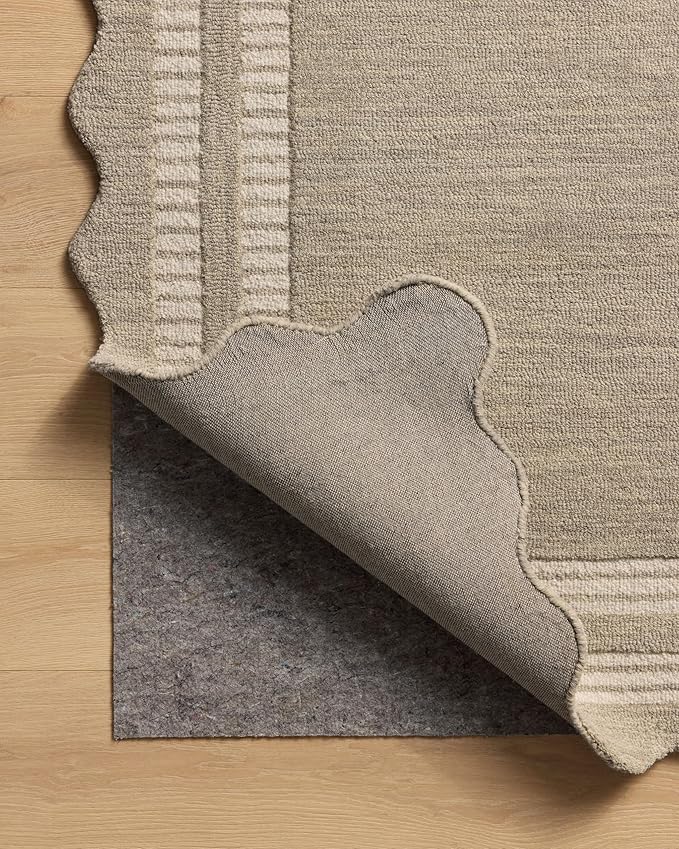 Loloi Chris Loves Julia Scottie Collection SCO-01 Fog/Ivory 2'-6" x 7'-6", .87" Pile Height, Runner Rug