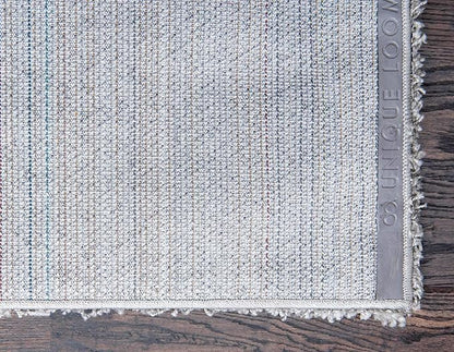 Unique Loom Solid Shag Collection Area Rug (3' 3" x 5' 3" Rectangle, Cloud Gray)