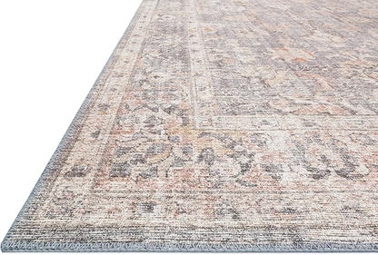 Loloi Skye Collection SKY-01 Grey/Apricot 7' x 9' Oval Area Rug