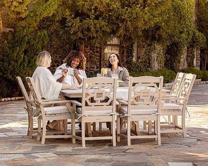 Martha Stewart by POLYWOOD® Chinoiserie Dining Arm Chair in Green