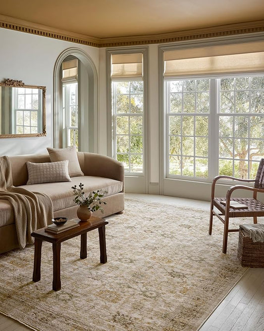 Loloi Magnolia Home by Joanna Gaines Pace Collection PAC-04 Natural/Multi 3'-6" x 5'-6" Accent Rug