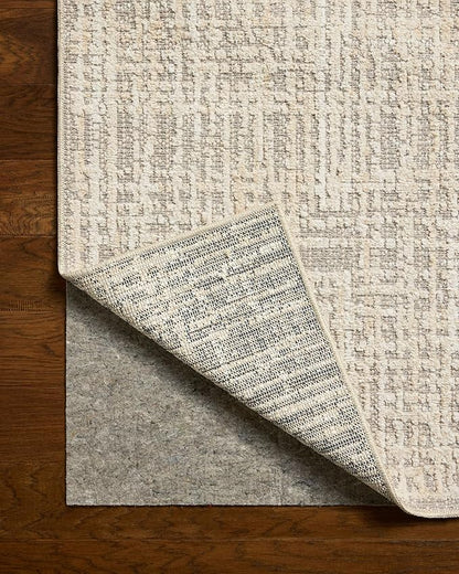 Loloi Amber Lewis Bexley Collection BEX-07 Natural/Dove 2'-7" x 12'-0" Runner Rug Neutral, Textured, Living, Bedroom, Dining, Carpet