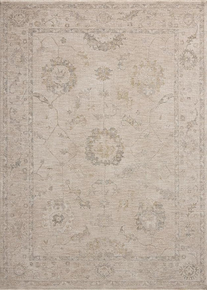 Loloi Chris Loves Julia Louisa Collection LOI-02 Oatmeal/Slate 7'-10" x 10', .38" Pile Height, Area Rug