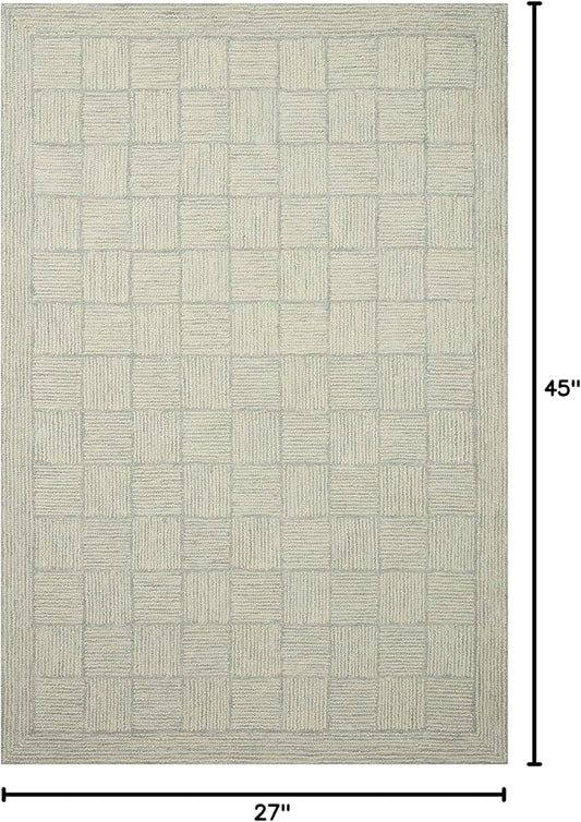 Loloi Chris Loves Julia Francis Collection FRA-03 Silver/Sky 2'-3" x 3'-9" Accent Rug