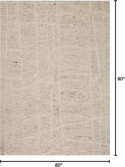 Loloi Magnolia Home by Joanna Gaines Jones Collection JON-01 Oatmeal 5'-0" x 7'-6" Area Rug