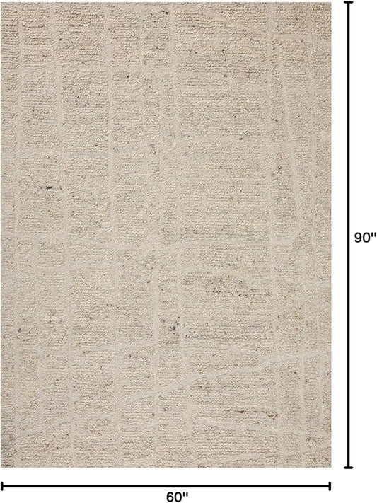 Loloi Magnolia Home by Joanna Gaines Jones Collection JON-01 Oatmeal 5'-0" x 7'-6" Area Rug