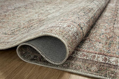 Loloi Chris Loves Julia Jules Collection JUL-09 Ink/Terracotta 9'-6'' x 14', .13" Pile Height, Area Rug