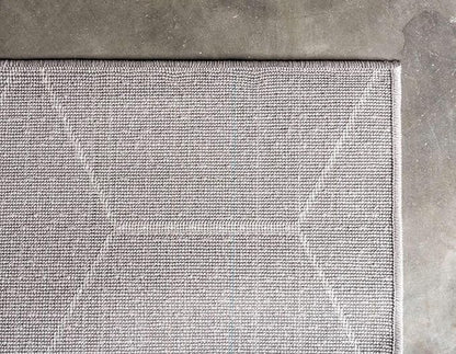 Unique Loom Trellis Frieze Collection Area Rug - Geometric (3' 3" x 5' 3", Light Gray/ Ivory)