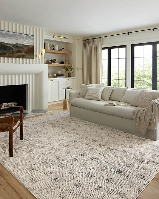 Loloi Kamala Collection KAM-01 Grey/Graphite 9'-2" x 13' Area Rug