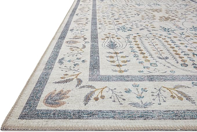 Loloi Rifle Paper Co. Maison Collection MAO-05 Wisteria Cream 3'-9" x 5'-6", .19" Pile Height, Accent Rug