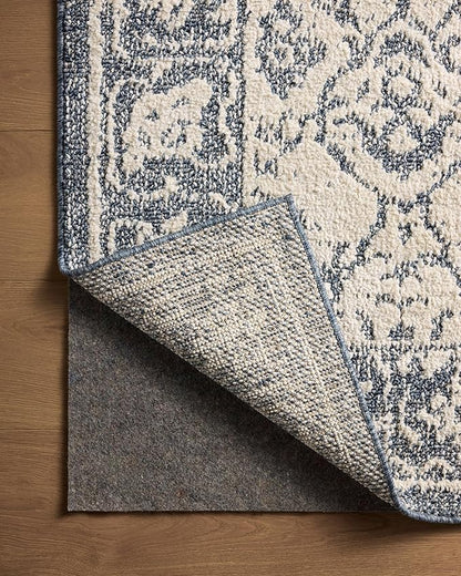 Loloi Magnolia Home by Joanna Gaines Gigi Collection GIG-02 Ivory/Blue 2'-7" x 4' Accent Rug