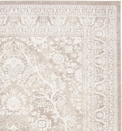 SAFAVIEH Reflection Collection Area Rug - 5'1" x 7'6", Beige & Cream, Boho Tribal Distressed Design, Non-Shedding & Easy Care, Ideal for High Traffic Areas in Living Room, Bedroom (RFT668A)