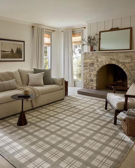 Loloi Magnolia Home by Joanna Gaines Ryder Collection RYD-01 Sage/Ivory 5'-0" x 7'-6" Area Rug