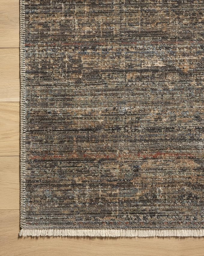 Loloi Amber Lewis Molly Collection MOL-05 Lagoon/Natural 9'-6" x 13'-6" Low Pile Area Rug