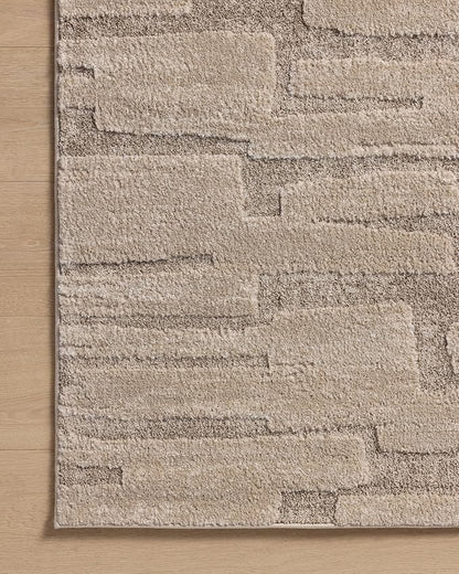 Loloi Amber Lewis Monty Collection MOT-04 Taupe/Beige 5'-3" x 7'-6", .50" Pile Height, Accent Rug