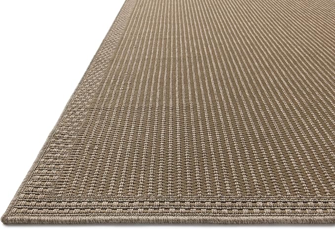 Loloi Chris Loves Julia Providence Collection PRC-02 Natural/Sand 8'-6" x 12', .12" Pile Height, Indoor/Outdoor Area Rug