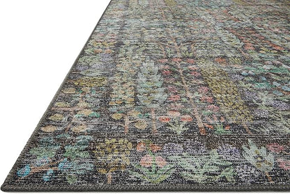 Loloi Rifle Paper Co. Maison Collection MAO-07 Charcoal 3'-9" x 5'-6", .19" Pile Height, Accent Rug