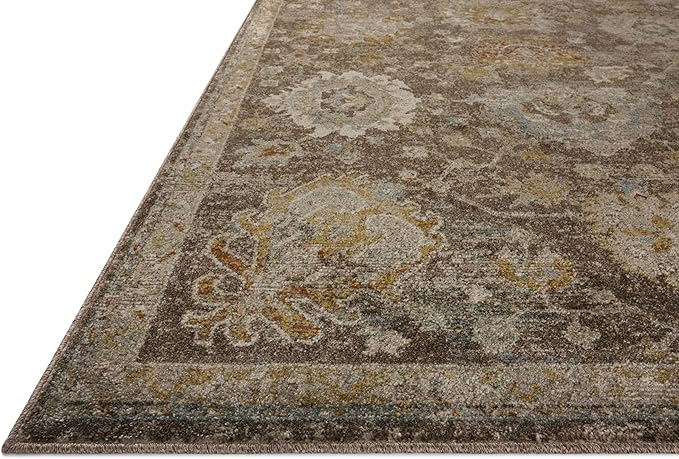 Loloi Magnolia Home by Joanna Gaines Mona Collection MOA-02 BARK/Multi 7'-6" x 10' Area Rug