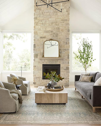 Loloi Angela Rose Aubrey Collection AUB-03 Jade/Natural 2'-6" x 12'-0", .19" Pile Height, Runner Rug