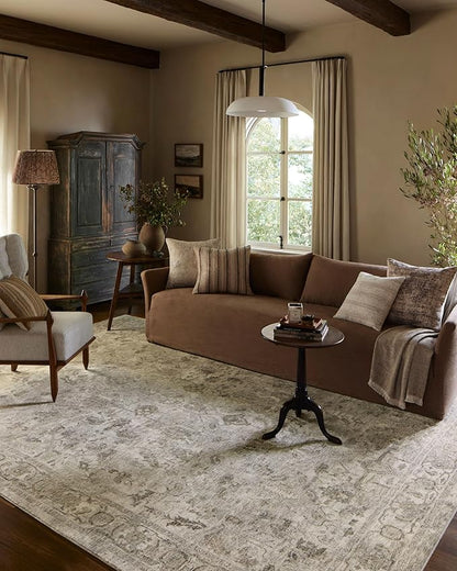 Loloi Amber Lewis Honora Collection HON-06 Grey/Taupe 2'-7" x 8'-0" Runner Rug