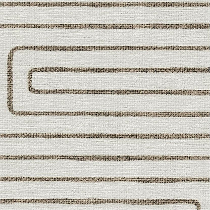RUGGABLE x Jonathan Adler Machine Washable Modern Area Rug – Labyrinth Camel/Ivory 9x12, Stain-Resistant, Non-Slip – Large Rugs for Living Room, Bedroom, Hallway, Entryway & Office–with Standard Pad