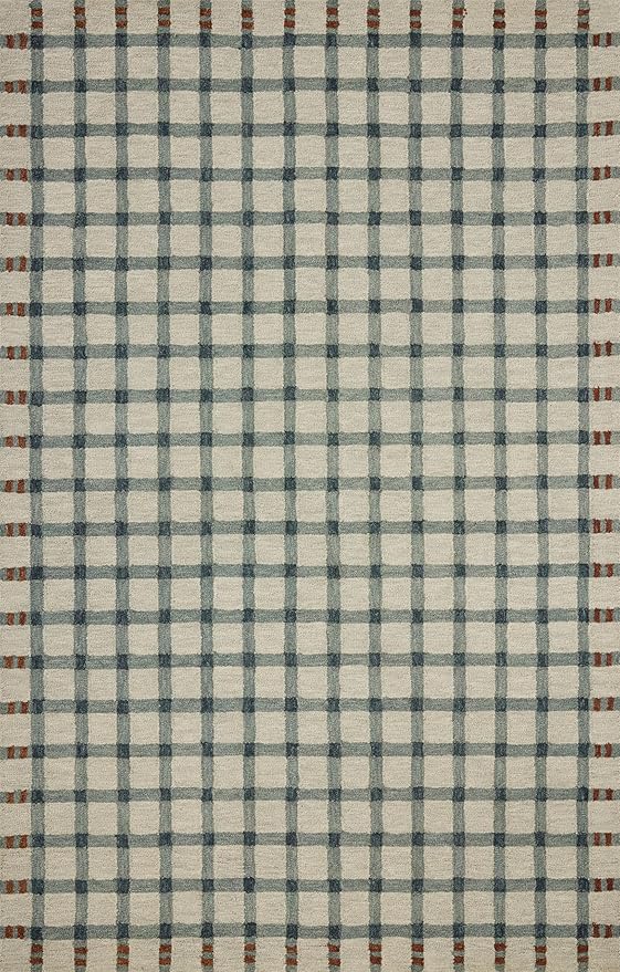 Loloi Magnolia Home by Joanna Gaines Waylon Collection WAY-02 Spa/Brick 3'-6" x 5'-6" Accent Rug