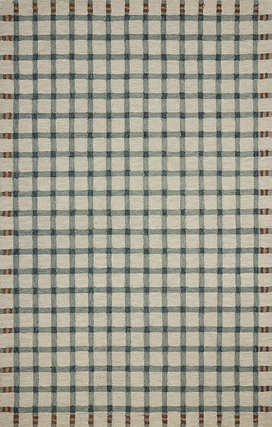 Loloi Magnolia Home by Joanna Gaines Waylon Collection WAY-02 Spa/Brick 2'-3" x 3'-9" Accent Rug