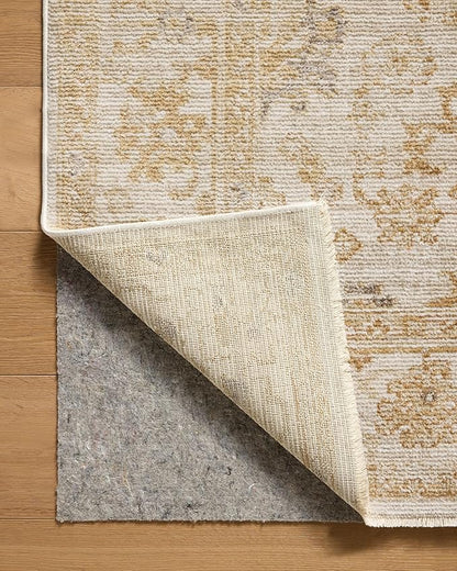 Loloi Magnolia Home by Joanna Gaines Pace Collection PAC-02 Natural/Gold 2'-6" x 12'-0" Runner Rug