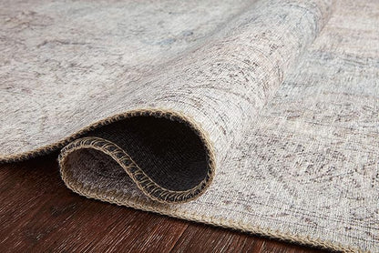 Loloi Loren Collection LQ-04 Silver/Slate 7'-6" x 9'-6" Area Rug