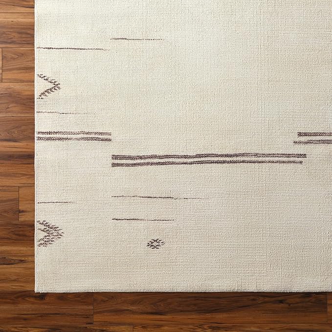 Livabliss x Becki Owens Rivi Moroccan Area Rug , 7'10" x 10', Cream/Charcoal