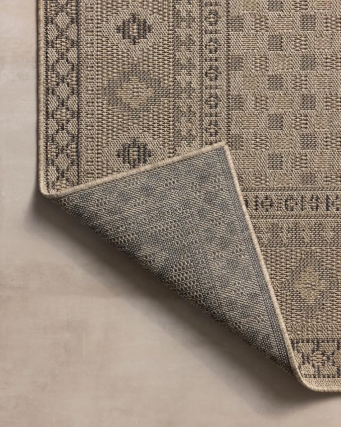 Loloi Chris Loves Julia Providence Collection PRC-07 Dove/Charcoal 2'-3" x 3'-9", .12" Pile Height, Indoor/Outdoor Runner Rug