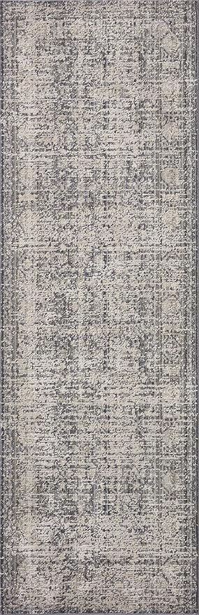 Loloi Amber Lewis Alie Collection ALE-03 Charcoal/Dove 9'-6'' x 13'-1'', .13'' Pile Height, Area Rug
