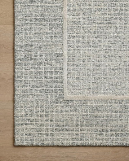 Loloi Chris Loves Julia Briggs Collection, Mist & Ivory, 2'-0" x 5'-0" Accent Rug – Minimal Gritted Design Area Rugs for Living Room Bedroom Entryway & Hallway No Shed High Traffic Home Decor Rug