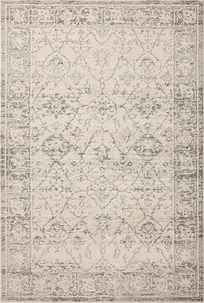 Loloi Magnolia Home by Joanna Gaines Gigi Collection GIG-02 Ivory/Stone 4'-0" x 6'-0" Accent Rug