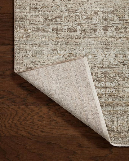 Loloi Amber Lewis Honora Collection HON-04 Bark/Dove 6'-7" x 9'-2" Area Rug