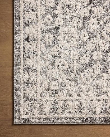 Loloi Magnolia Home by Joanna Gaines Gigi Collection GIG-01 Grey/Ivory 2'-7" x 4' Accent Rug