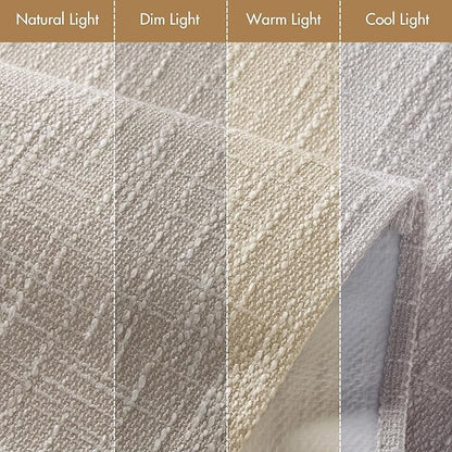 Madison Park Cordless Roman Shades, Total Blackout Window Blind Privacy Window Shades, Thermal Insulated Cordless Window Treatment for Bedroom, Living Room, Quincy, Single Panel 31" W X 64" H Linen