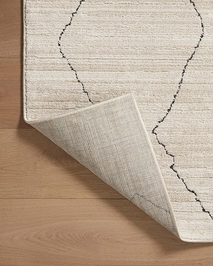 Loloi Darby Collection DAR-03 Sand/Charcoal 2'-7" x 4' Accent Rug