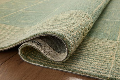 Loloi Chris Loves Julia Francis Collection FRA-02 Green/Natural 2'-0" x 5'-0" Accent Rug