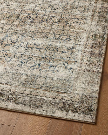Loloi Amber Lewis Morgan Collection MOG-02 Navy/Sand 11'-6" x 18' 38" Thick Area Rug feat. CloudPile, Neutral, Room Décor, Vintage Inspired, Livingroom, Bedroom, Dining Area
