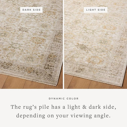 Loloi Magnolia Home by Joanna Gaines Pace Collection PAC-04 Natural/Multi 3'-6" x 5'-6" Accent Rug