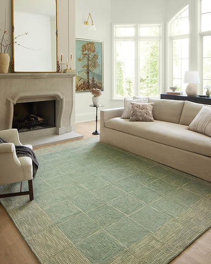 Loloi Chris Loves Julia Francis Collection FRA-02 Green/Natural 3'-6" x 5'-6" Accent Rug
