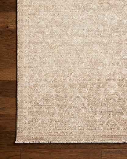 Loloi Chris Loves Julia Palma Collection PLM-01 Bark/Natural 6'-3" x 9'-6" Area Rug Vintage Style Boho Living Room Bedroom Carpet