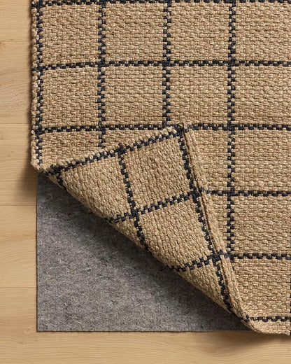 Loloi Chris Loves Julia Fletcher Collection FLE-01 Natural/Black 7'-9" x 9'-9", .37" Pile Height, Area Rug