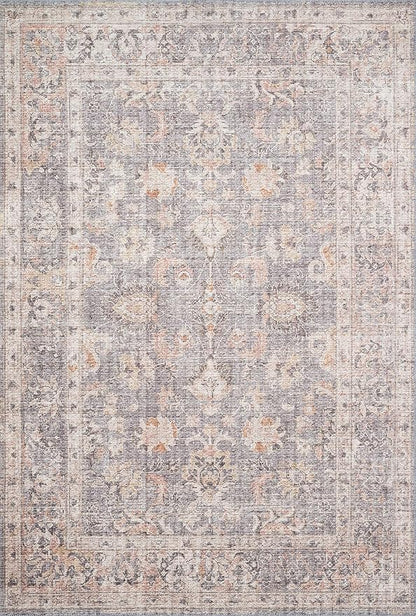Loloi II Skye Collection SKY-01 Grey/Apricot 3'-6" x 5'-6" Accent Rug