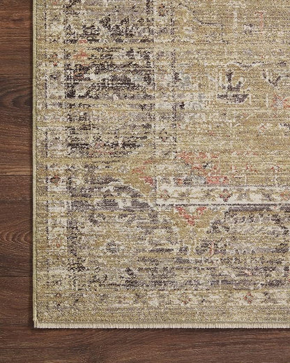 Loloi Magnolia Home by Joanna Gaines Millie Collection MIE-03 Gold/Charcoal 2'-3" x 3'-10", .25" Pile Height, Accent Rug