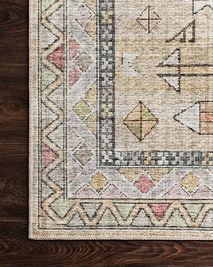 Loloi Skye Collection SKY-04 Gold/Blush 2'-0" x 5'-0" Accent Rug