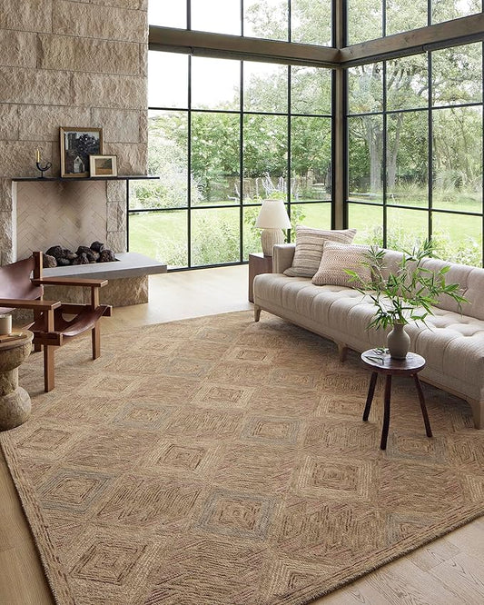 Loloi Varena Collection VAR-02 Berry/Multi 5'-0" x 7'-6" Area Rug